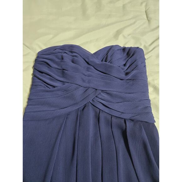 David's bridal size 4 women's navy blue formal dress - Picture 7 of 12